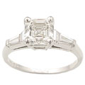 Platinum 2 1/3ct TDW Asscher Cut Diamond Ring