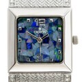 Croton Woman's Mosaic Opal Dial Quartz Watch