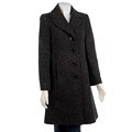 Larry Levine Women's Herringbone Tweed Overcoat