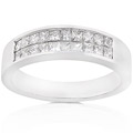 14k White Gold 1/2ct TDW Diamond Band