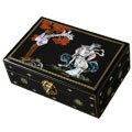 Mother of Pearl Inlay Goddess/ Phoenix Lacquer Jewelry Box