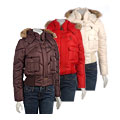 Jou Jou Detachable Faux Fur Trim Hooded Jacket
