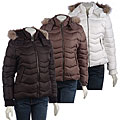 Jou Jou Zip-off Faux Fur Trim Quilted Jacket