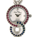 Lucien Piccard 'Belle Of The Ball' Ruby/ Sapphire Watch