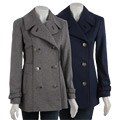 Tahari Women's Natalie Wool Blend Peacoat
