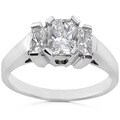 14k White Gold 1 1/4ct TDW Diamond Engagement Ring