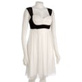 Donna Ricco Sleeveless Empire Dot Dress