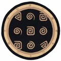Geo Black Rug (5'6 Round)