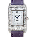 JLC Reverso Duetto Snow Set Diamond Watch