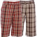 Glen River Women's Stretch Yarn Dye Plaid Shorts