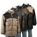 Edge Men's Hooded Bubble Jacket with Piping