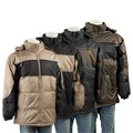Edge Men's Hooded Bubble Jacket with Piping