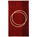 Rodeo Drive Circle of Life Red Rug (2'6 x 4'6)