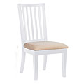 White Slat Back Side Chair (Set of 2)