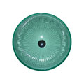 Caesar Greek Key Tempered Glass Vessel Sink