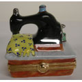 Limoges Old-fashioned Sewing Machine Keepsake Box