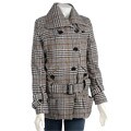 Coffee Shop Plaid Wool Coat