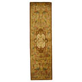 Classic Royal Beige/ Olive Wool Rug (2'3 x 10')