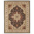 Hand-tufted Traditional Wool/ Silk Rug (3'6 x 5'6)