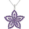 Sterling Silver Amethyst Star Necklace