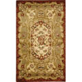 Hand-tufted Classic Florence Ivory Wool Rug (3' x 5')