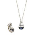 Tacori Platinum 18k Gold 2/5ct Diamond/ Sapphire Necklace (G, VS)