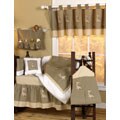 Egyptian Cotton 9-piece Sage/ Giraffe Crib Set