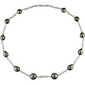 14k Gold Cultured Tahitian Pearl Necklace (8-11mm)