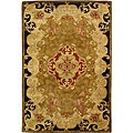 Hand-tufted Classic Gold Wool Rug (4' x 6')