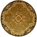 Hand-tufted Classic Gold Wool Rug (6' Round)