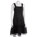 O Oscar by Oscar De La Renta Sleeveless Burn Out Ruffle Dress