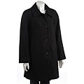 Harve Benard Plus Size Black A-line Coat