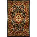 Classic Juliette Black/ Green Rug (3' x 5')