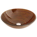 Fontaine Earthtone Rings Glass Vessel Sink
