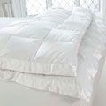 Goose Down 440 Thread Count Silk/Cotton Blend Blanket (White)