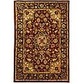 Classic Kerman Burgundy/ Navy Rug (4' x 6')