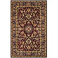 Classic Kerman Burgundy/ Navy Rug (5' x 8')