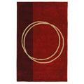 Rodeo Drive Circle of Life Red Rug (3'6 x 5'6)