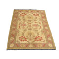 Soumak Hand-knotted Rug Gold/ Peach (6'8 x 9'8)