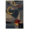 Rodeo Drive Deco Rug Blue (5' x 8')