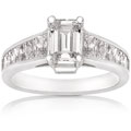 14k White Gold 2 1/3ct TDW Diamond Engagement Ring