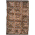 Contemporary Hand-knotted Wool Rug (2' x 4')