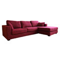 Berenice Burgundy Chenille Sofa and Chaise 2-piece Set