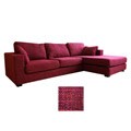 Berenice Burgundy Chenille Sofa and Chaise 2-piece Set