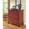 Hand-painted Antique Red Accent Chest