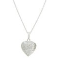 Sterling Silver Vintage Heart Necklace