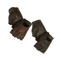 Embroided Flame Fingerless Glove