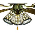 Arrowhead Tiffany-style Ceiling Fan