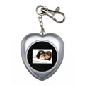 Cross Silver Heart Digital Photo Frame