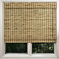 Rustic Bamboo Roman Shades (35 in. x 74 in.)